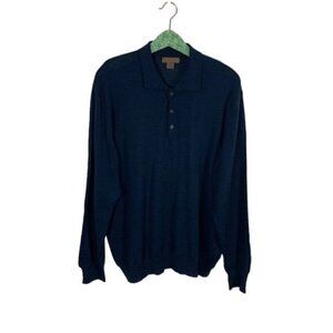 Sette Ponti Men’s Sweater XL Merino Wool‎ Blue